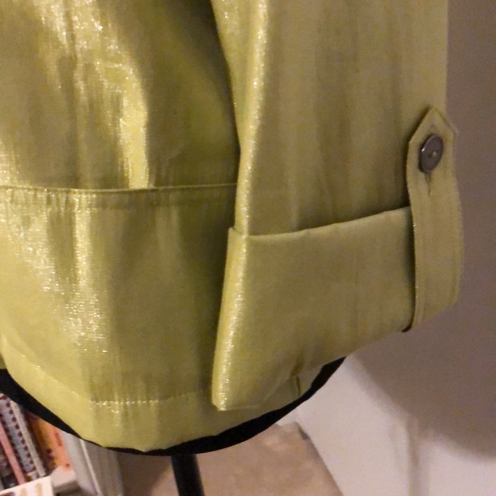 Ruby Rd. Metallic Lime Utility Jacket - image 2